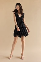 Tatianna Clip Dot Tiered Dress