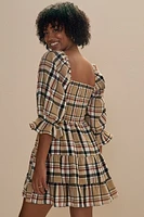 Alisya Plaid Swing Dress