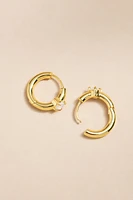 Vivyan Hoop Opal Earrings