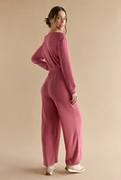 Evelina Button Front Jumpsuit