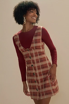 Roni Wool Plaid Skirtall