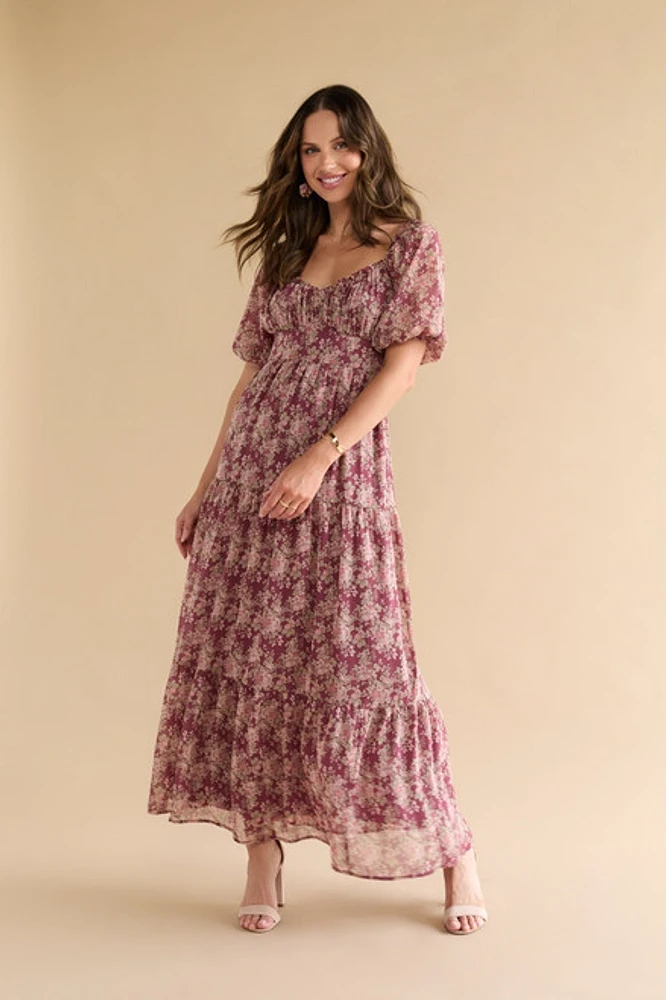 Alissa Floral Tiered Maxi Dress