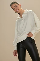 Madelyn Oversized Snap Button Sweatshirt
