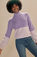 Abby Two Tone Pullover Sweater