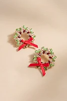 Lizette Crystal Wreath Earrings