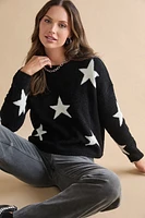 Carey Star Teddy Pullover Sweater