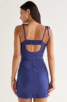 Susie Tie Strap Fitted Mini Dress