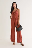 Sally Strappy Twist Front Jumpsuit