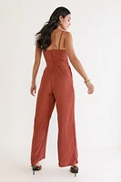 Sally Strappy Twist Front Jumpsuit