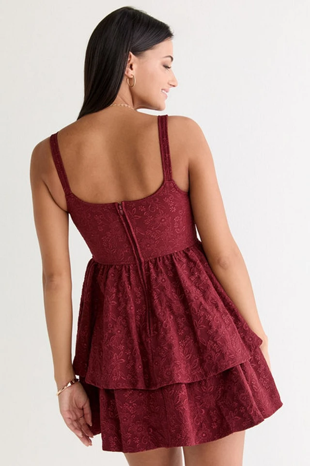 shawna corset fit and flare mini dress Francesca's Shawna Corset Fit And Flare Mini Dress