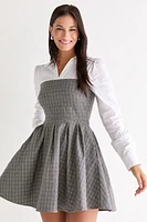Jodi Twofer Plaid Mini Dress