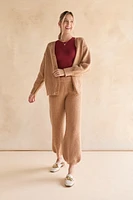 Iris Textured Cardigan Jogger Lounge Set
