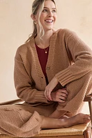 Iris Textured Cardigan Jogger Lounge Set
