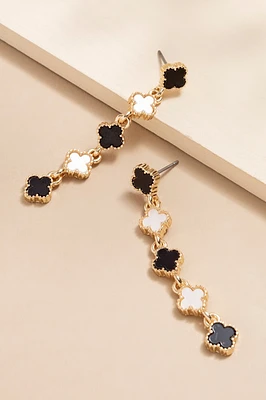 Joan Clover Linear Drop Earrings
