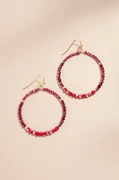 Jenna Tonal Circle Bead Drop Earrings