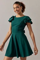 Debbie Bow Back Waisted Mini Dress