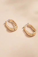 Ellie Double Carabiner Hoop Earrings