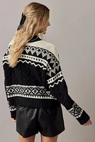 Judy Mock Neck Fairisle Pullover Sweater