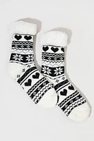Gia Fairisle Pattern Slipper Socks