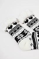 Gia Fairisle Pattern Slipper Socks