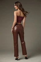 Karla Vegan Leather Straight Leg Pants