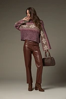 Louise Boucle Snowflake Pullover Sweater
