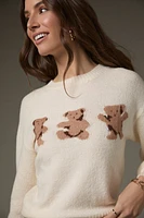 Jackie Teddy Graphic Pullover Sweater