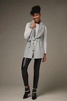 Julia Sleeveless Faux Fur Collar Cardigan
