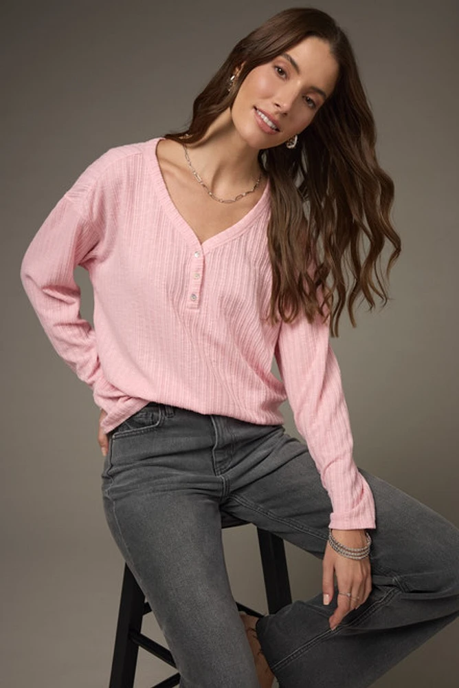 Shirley Henly Textured Knit Top