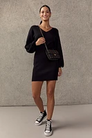 Maria Balloon Sleeve Sweater Dress