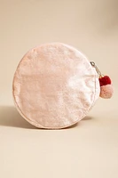 Rose All Day Floral Velvet Pouch