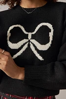 Betty Intarsia Bow Pullover Sweater