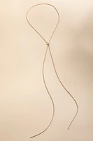 Alexandra Cupchain Tie Long Pendant Necklace