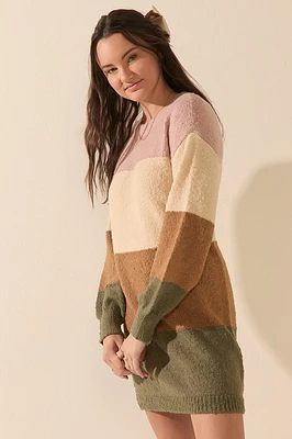 Nikki Colorblock Sweater Mini Dress