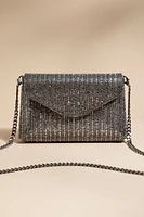 Kathleen Rhinestone Envelope Clutch Bag