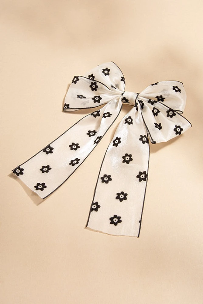 Shanelle Flower Print Bow Barrett