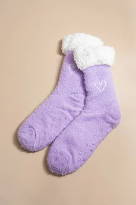 Alana Heart Slipper Socks