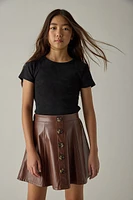 Hello Franki Faux Leather Skirt for girls