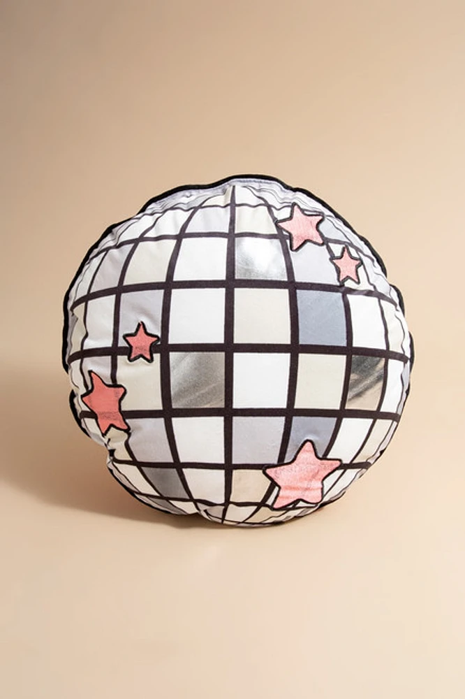 Heidi Disco Ball Shaped Throw Pillow