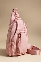 Lilian Nylon Zip Sling Backpack