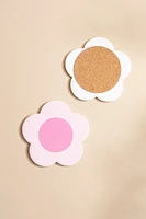 Stacy Pink Flower Car Coaster