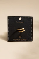 Candice Wrapped Nail Gold Carded Ring