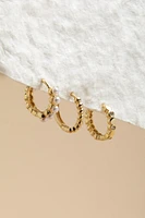 Nola Pearl And Gold Earring Set