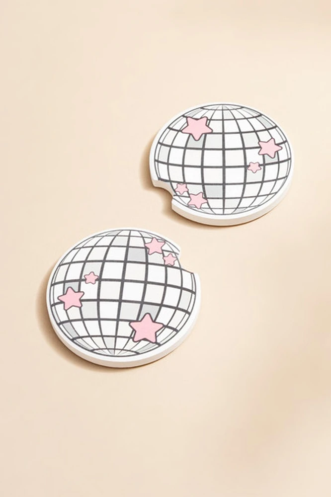 Jain Disco Ball Car Coasters