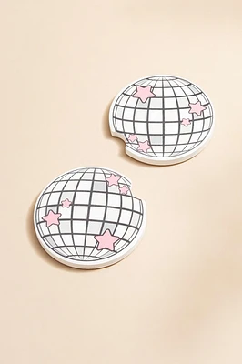 Jain Disco Ball Car Coasters