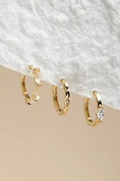 Arlene Gold Hoop Earring Set