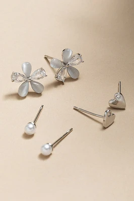 June Mixed Stud Earring Set