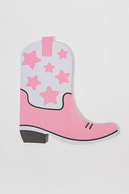 Jess Cowgirl Boot Die Cut Notepad