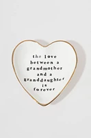 Grandmother Granddaughter Love Heart Trinket Tray