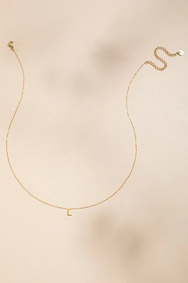 Mini Initial Stainless Steel Pendant Necklace